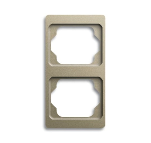 1732 KA-260 Cover Frame 2 gangs Palladium Vertical mounting
