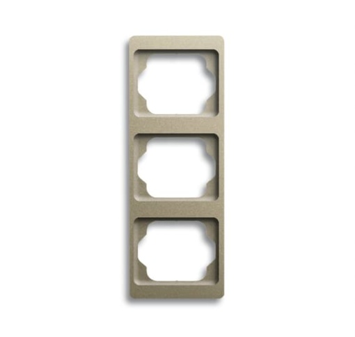 1733 KA-260 Cover Frame 3 gangs Palladium Vertical mounting
