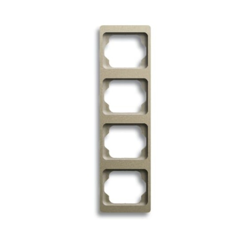 1734 KA-260 Cover Frame 4 gangs Palladium Vertical mounting