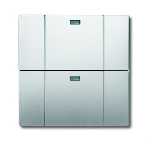 WaveLine Wall sensor 2 channel Wireless stainless steel - Pure Stainless Steel