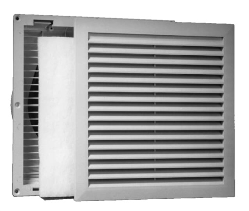 RZF400     Filtering Fan 205 x 205 mm, 250 mm x 250 mm x 120 mm
