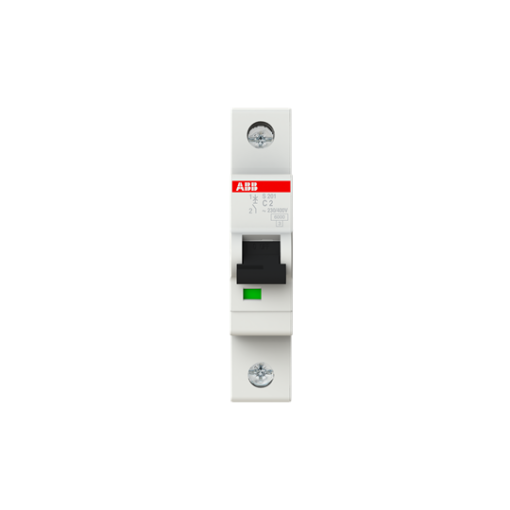 Miniature Circuit Breaker - S200 - 1P - 2 A - C - AC 6 kA