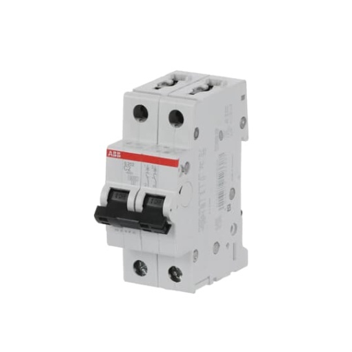 Miniature Circuit Breaker - S200 - 2P - 2 A - C - AC 6 kA