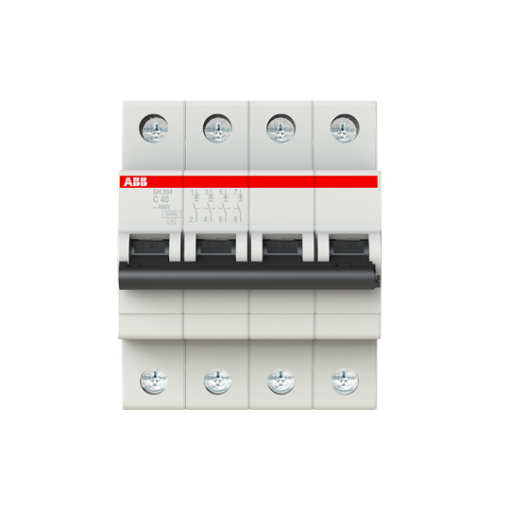 Miniature Circuit Breaker - SH200 - 4P - 40 A - C - AC 6 kA