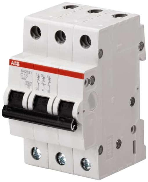 Miniature Circuit Breaker - SH200T - 3P - 16 A - C - AC 3 kA