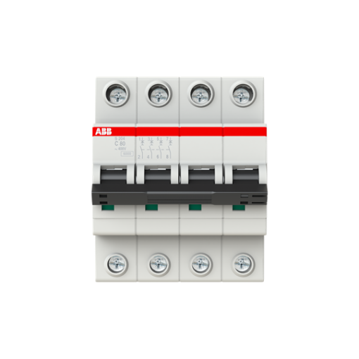 Miniature Circuit Breaker - S200 80-100A - 4P - 80 A - C - AC 6 kA