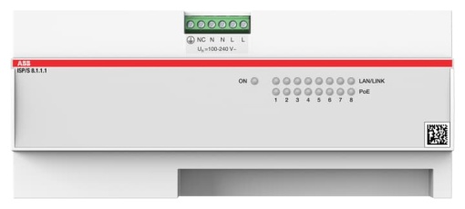 ISPS8.1.1.1 IP Switch PoE, 8 Ports, Fast Ethernet, 55 W, MDRC