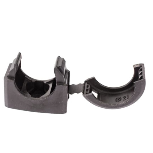 THOUGH PA CLIP WITH LID 16MM BLACK