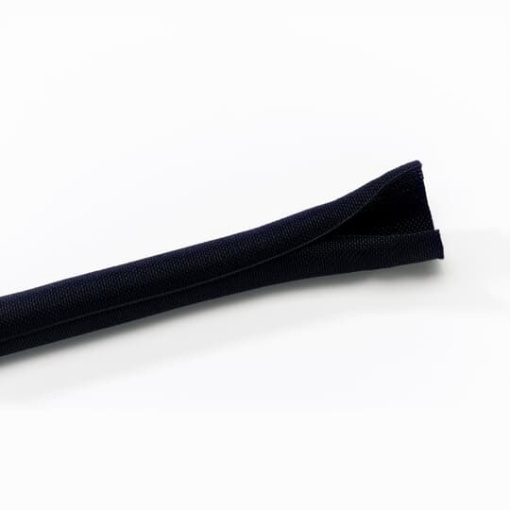 WOVEN SLEEVE BLK PLYE 13MM DIA 50M