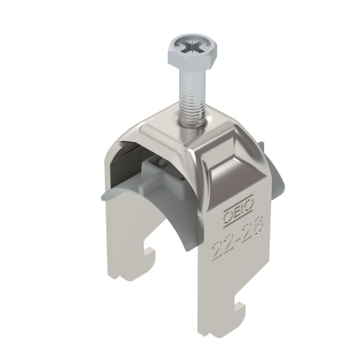Abraçadeira BBS 2056 22-28mm Aço inoxidável, livre de ferrugem A2 1.4301 brilhante, pós-tratamento