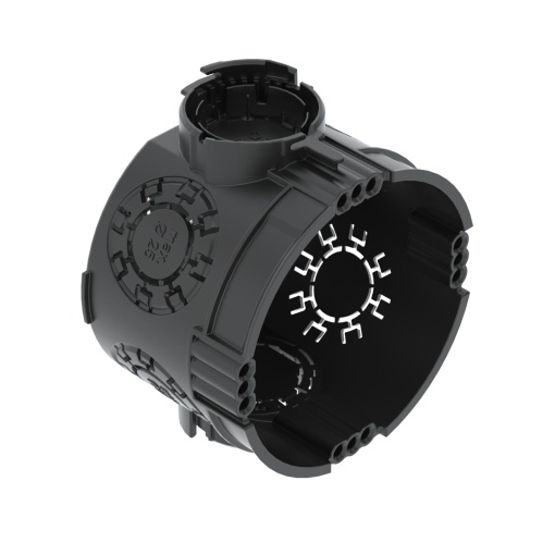 Caixa de aparelhagem UP Ø60mm, H46mm Polipropileno preto negro