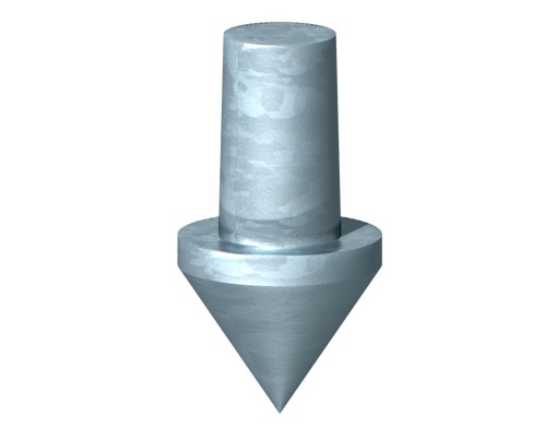 Ponteira para elétrodos de terra 20mm Aço fundido Galvanizado por imersão a quente após maquinação