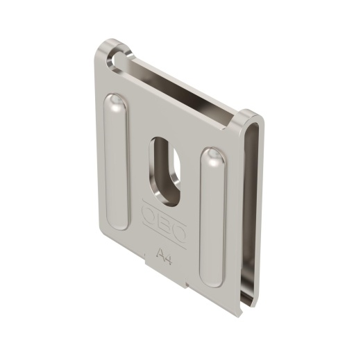 Wall fastener for mesh cable tray 50x59 Aço inoxidável A4 1.4571 brilhante, pós-tratamento aço inoxidável