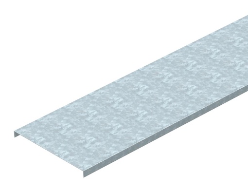 Tampa não perfurada para c. cabos chapa e varão 400x3000 Aço galvanizado pelo método Sendzimir zinco
