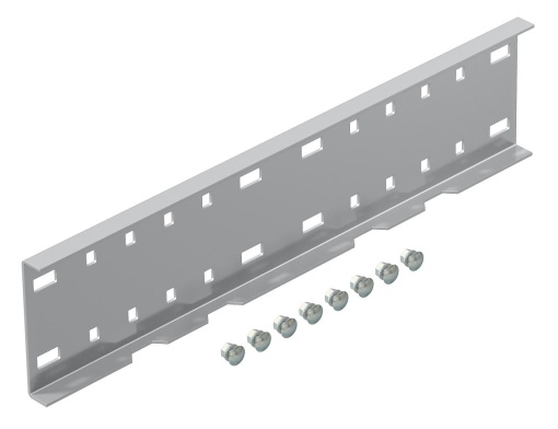 União reta para sistema grandes vãos 110 110x500 Aço inoxidável A4 1.4571 brilhante, pós-tratamento aço inoxidável