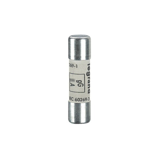 Fusíveis cilíndricos industriais tipo gG - sem indicador de fusão 10X38 - 4A