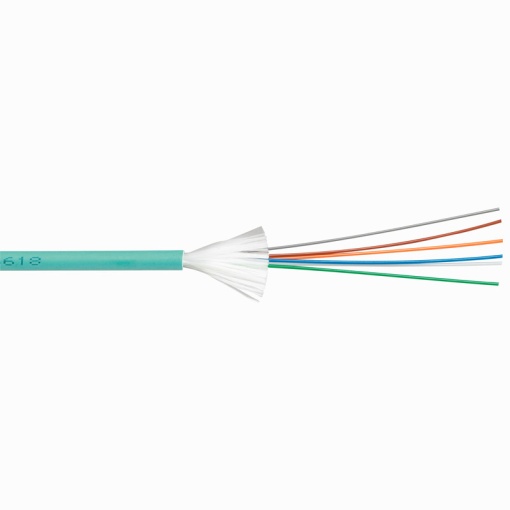Cabos fibra ótica multímodo OM 4 intext 6 fibras - 500 m - proteção folgada