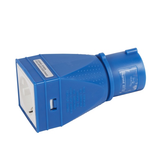 Suporte adaptador P17 Tempra tipo "sch" 2PT 16A 230V