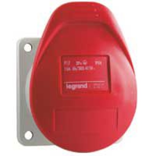 Tomada de encastrar dimensões reduzidas P17 - 16 A- 380415 V - 3PT - IP44