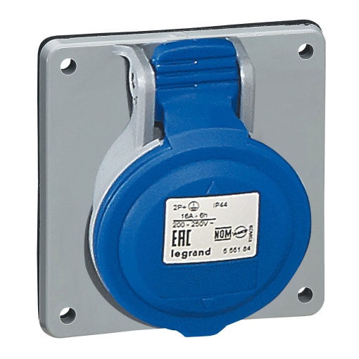 Tomadas de encastrar P17 - 200250 V - 16 A - 2PT- IP44