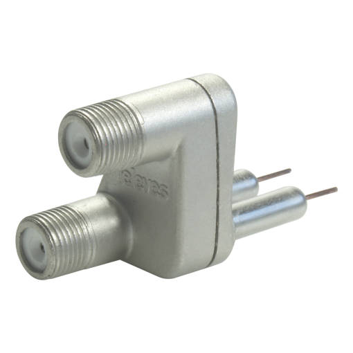 Adaptador dupla ''EasyF'' a ''F'' fêmea'' 