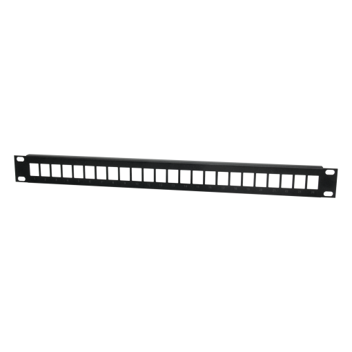 Painel para Rack 19'' 1U, com capacidade até 24 adaptadores ''RJ45''