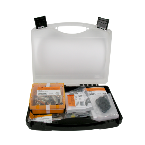 Compression connection kit F type - For double shielding coaxial cables 