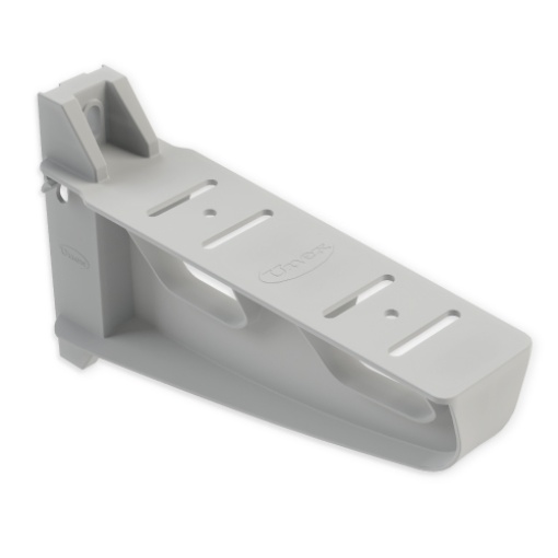Suporte horizontal isolante Unex 300 mm, em U48X cor cinzento