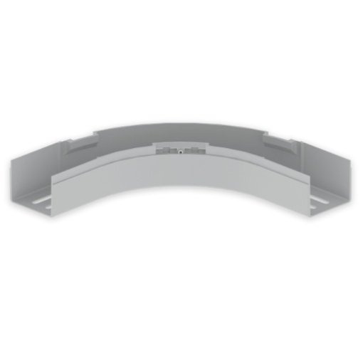 Curva plana 90 Unex 60x75, em U23X cor cinzento