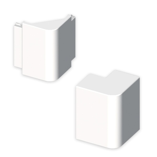 Ângulo exterior Unex 40x90, em U42X sem halogéneos cor branco