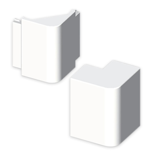 Ângulo exterior Unex 60x190, em U24X cor branco