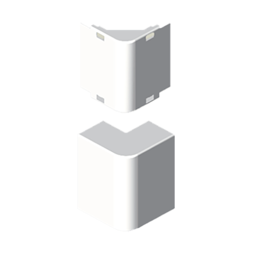 Ângulo exterior Unex 16x30, em U42X cor branco