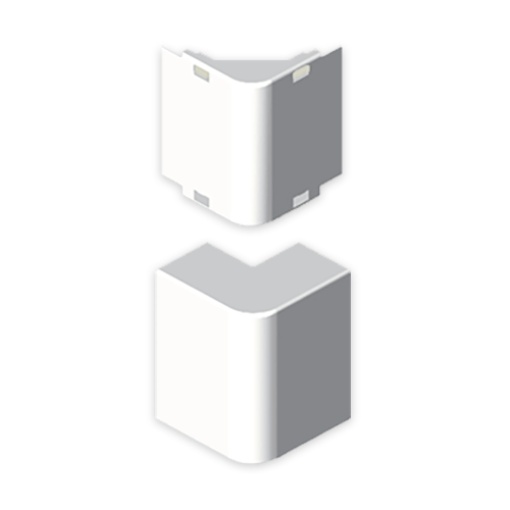 Ângulo exterior Unex 16x50, em U24X cor branco
