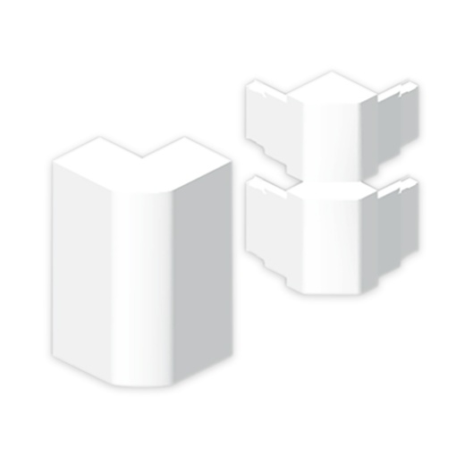 Ângulo exterior Unex 50x150, em U42X cor branco